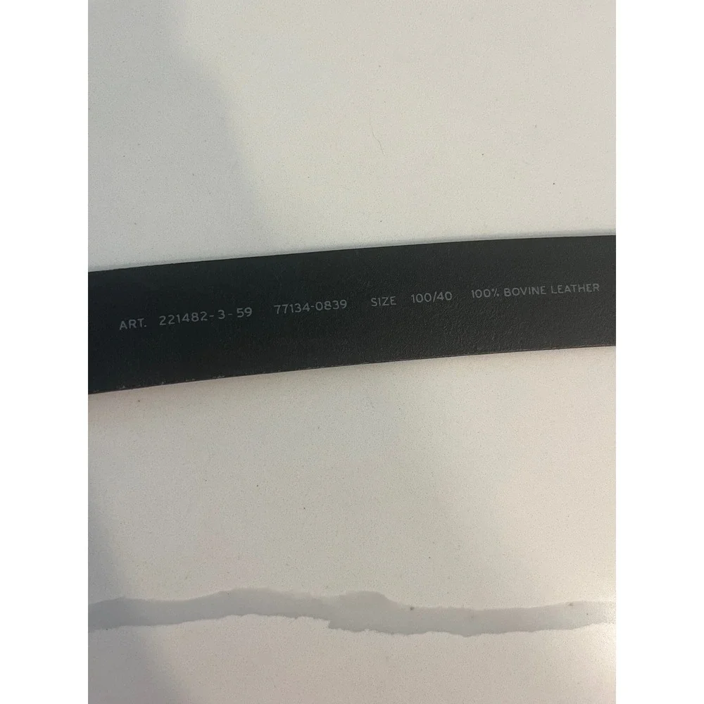 Levi's Black Bovine Leather Belt Size 40 Mens Roller Buckle Casual Western